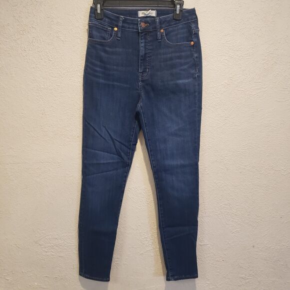 Madewell Curvy High- Rise Skinny Jeans Women’s Size 26 Denim Blue - Picture 2 of 11